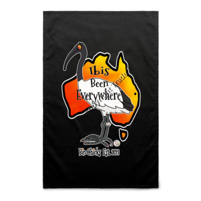 Ibis Been Everwhere. Tea Towel Thumbnail